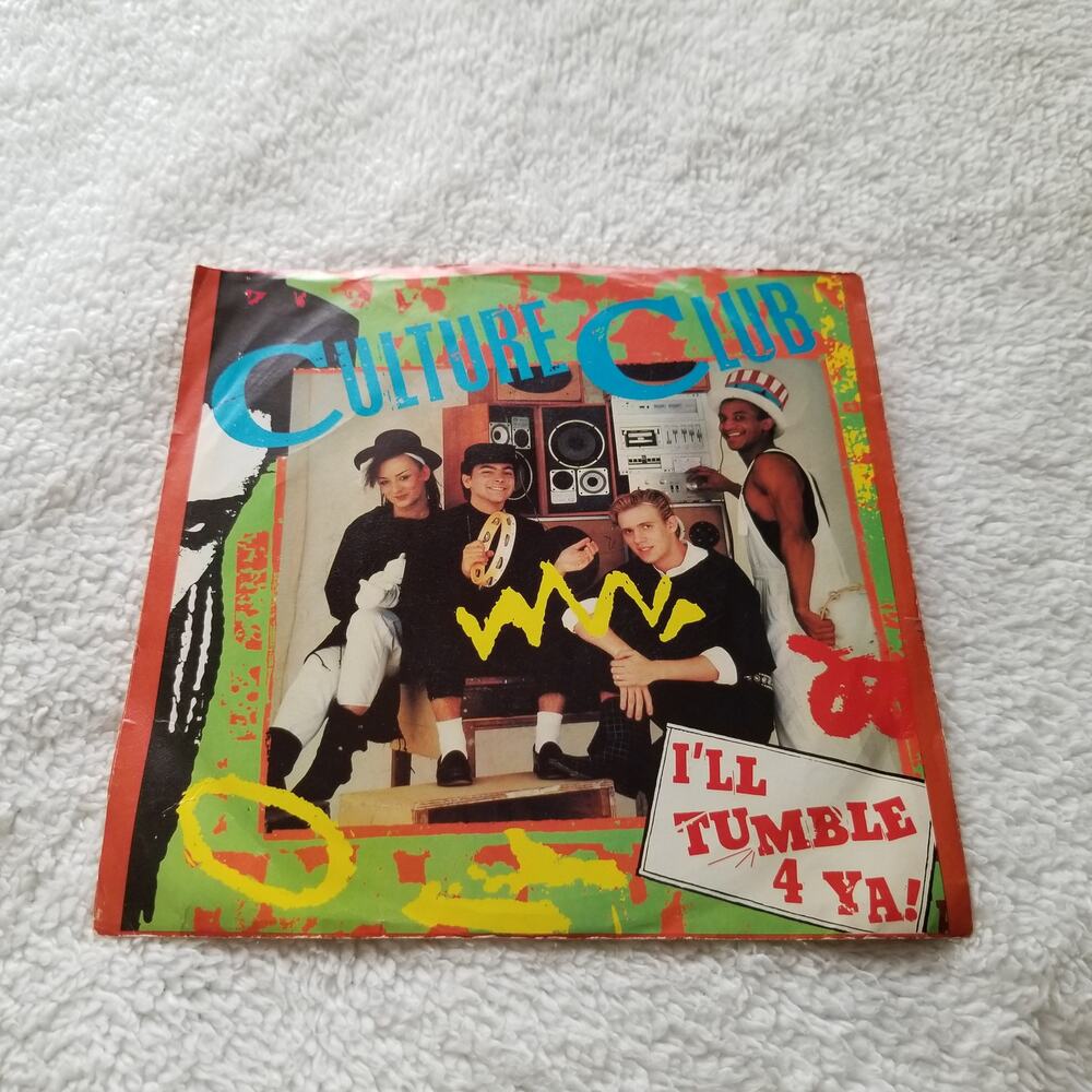 Culture Club  Vintage 80s classic vinyl record pic sleeve I'll Tumble 4 Ya